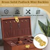 Aifeier ET 12Pcs Brass Solid Padlock Mini Buckles, Small Mini