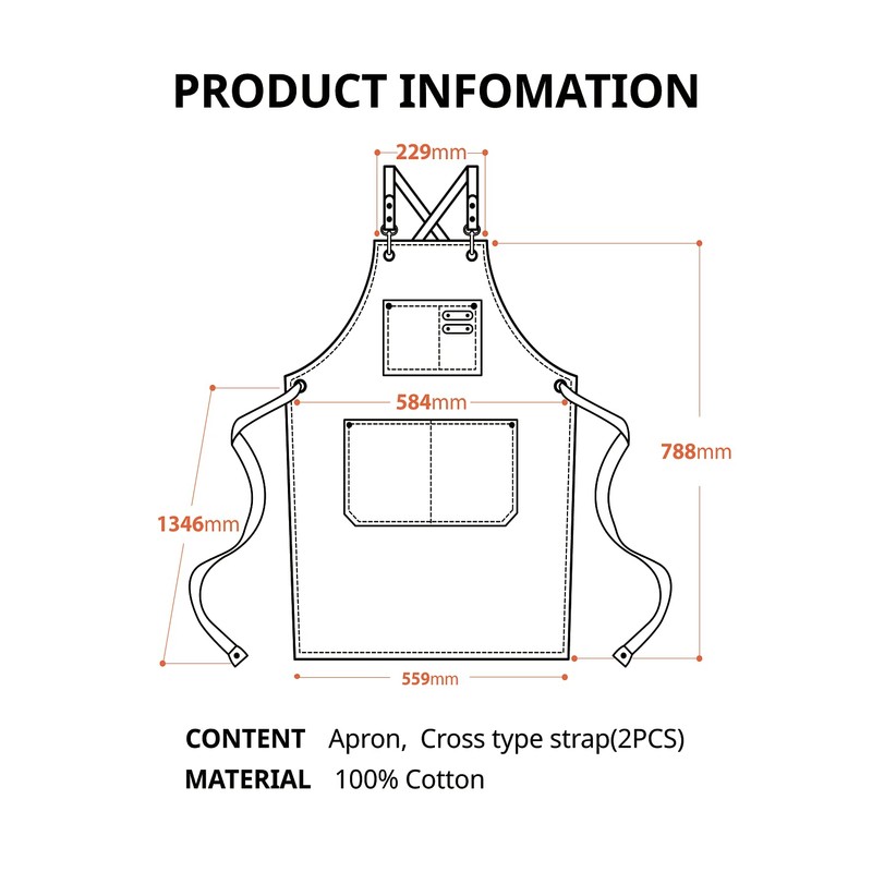 Carrotez Durable Goods - Heavy Duty Canvas Work Apron [2nd