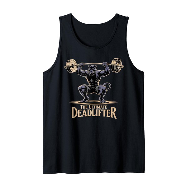 Kid Black Panther Deadlifter Funny Workout Gym Black Panther Tank