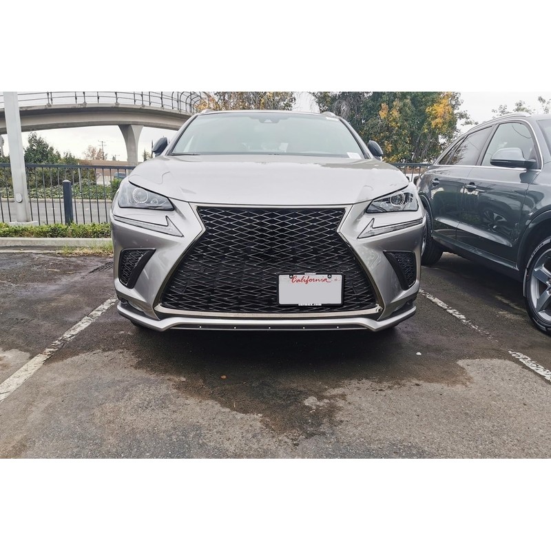 iJDMTOY No Drill Front Grille Mesh Mount License Plate Relocator