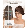 22 Momme 100% Mulberry Silk Bonnet for Sleeping Women, Coffee