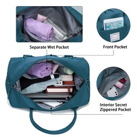 Weekend Bag for Women Overnight Bag Travel Duffel Bag Carry on Bag Holdalls for Women Sports Bag Gym Bag Weekender Bag