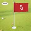 TIXIPEM Golf Flag with Tube Inserted [1pcs] - Nylon Putting