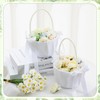 Geetery 6 Pieces Flower Girl Baskets for Weddings with Cute