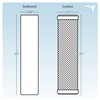 Aquatic Life 10-Inch Sediment and Carbon Block Filters, RO Reverse