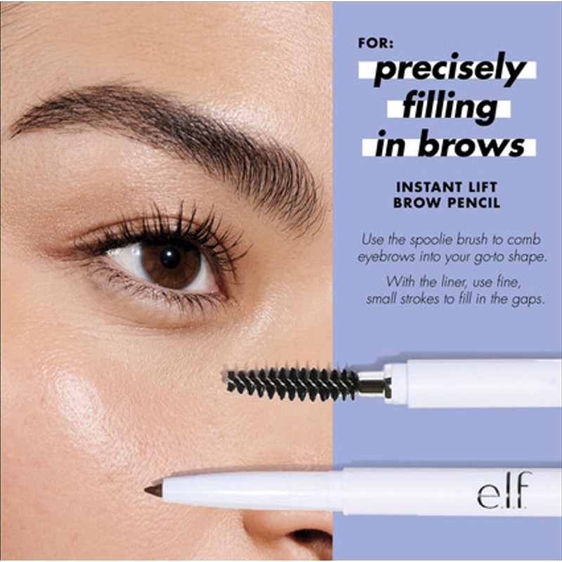 e.l.f. e.l.f. Instant Lift Brow Pencil, Dual-Sided, Precise, Fine Tip,