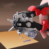 Leather Hole Punch 6 Holes 360 Degree Rotating Adjustable Margin