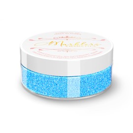 MARBLERS Cosmetic Grade Fine Neon Glitter [Fluorescent Blue] 0.18oz (5g) | Fine | Non-Toxic | Vegan | Cruelty-Free | Eyeshadow, Nail Polish, Nail Art | Festival, Rave & Party Makeup | Body & Face
