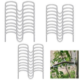 Bipl Pack of 30 Branch Separators for Fruit Trees, 13/10/8 cm Branch Spreader M for Fruit Trees, Metal Branch Puller for Fruit Trees, Branch Support for Fruit Trees, Branch Spreaders for Garden Trees
