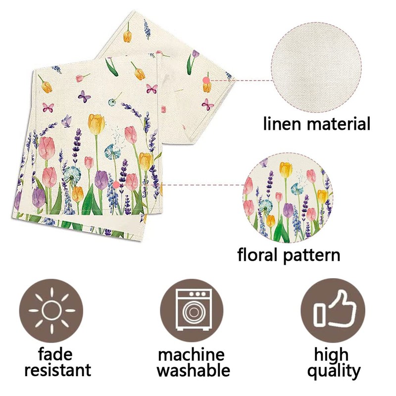 Modern Table Runner Spring Modern Table Runner Linen Table Runner