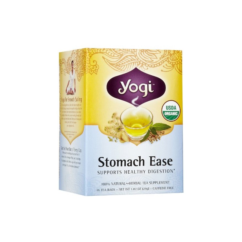 Yogi Tea Stomach Ease, Herbal Supplement, Tea Bags, 16 ct