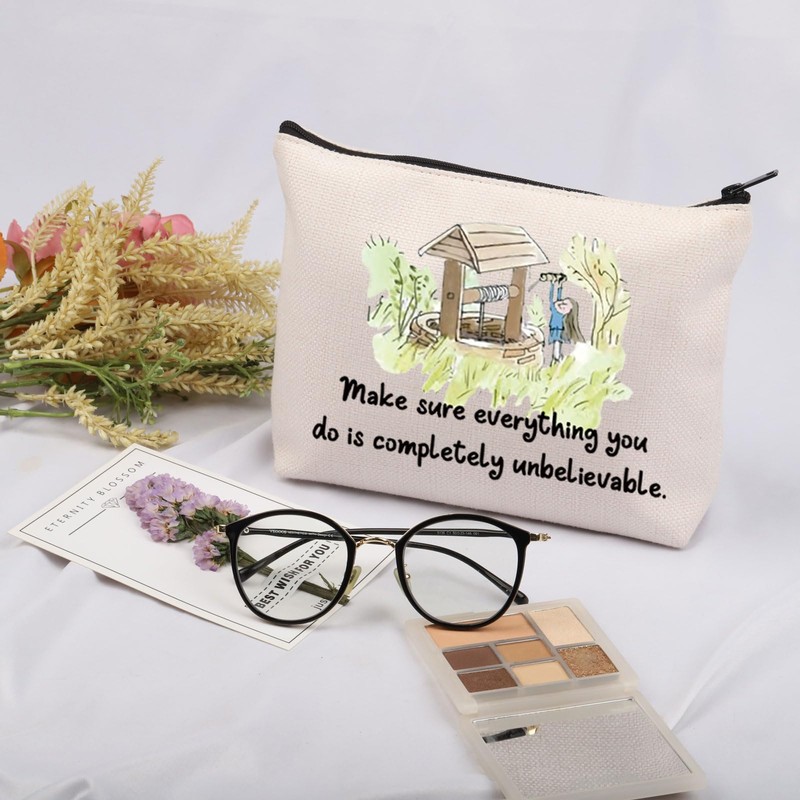 Book Gift 90s Movies Inspired Cosmetic Bag Library Gift for