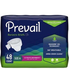 Prevail Bariatric Incontinence Brief A Bariatric PV-017 Ultimate 48 Ct
