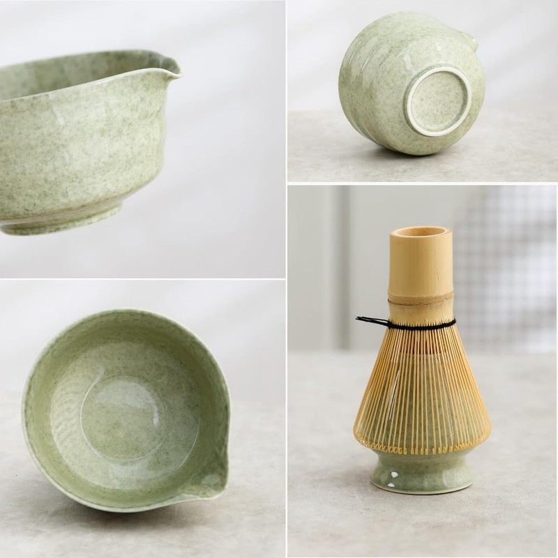 Moqqeu Matcha Set, Japanese Tea Set Includes Matcha Bowl with