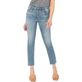 KUT from the Kloth Rachael Pantalones vaqueros de talle alto Fab Ab Mom en Imaginado, Imaginado, 00