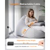 SUPERONE Retractable Laptop Charger, with USB C Fast Charging Cable，5