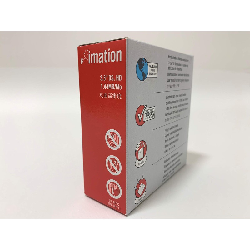 Imation MF2HD10P (IBM)-O 3.5 Inch Floppy Disk, DOS/V Formats, 10