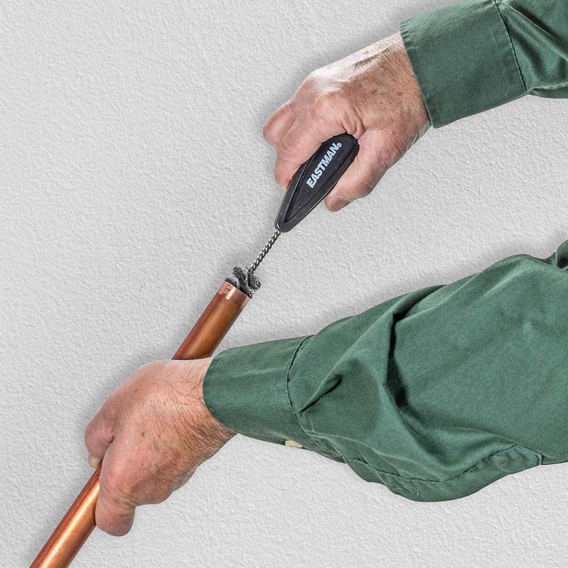 Eastman 3/4 Inch Copper Fitting Cleaning Brush, Plastic Handle, 45247