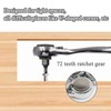 Pluvyze 1/4 Inch Mini Ratchet Set, 72 Teeth Mini Ratchet