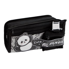 LJCZKA Cute Panda Pencil Case Large Capacity for Girls Boys, Pencil Pouch with Compartments Panda Stationery for Office College School