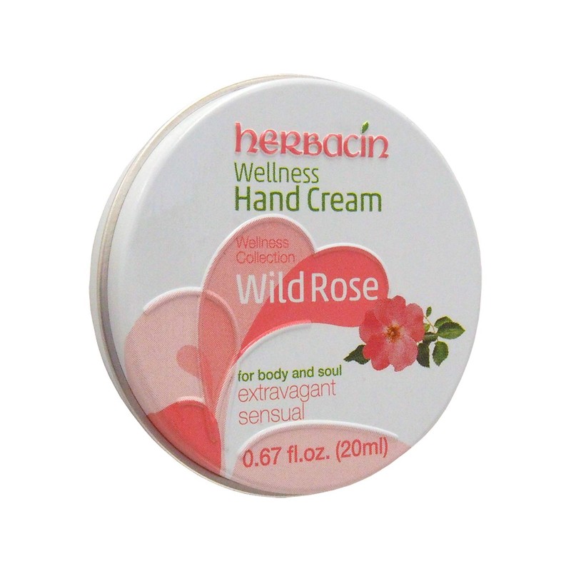Herbasin Hand Cream Rose Can, 0.7 fl oz (20 ml),