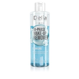 Delia Cosmetics Clean Skin - Cleansing Two-Phase Makeup Remover for Face and Eye Area - For All Skin Types - Removes Waterproof Makeup - Non-Irritating - Vegan Formula - 200ml