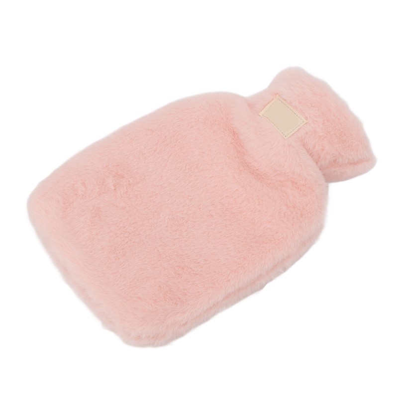 PVC Hot Water Bag with Soft Plush Cover Leakproof Winter