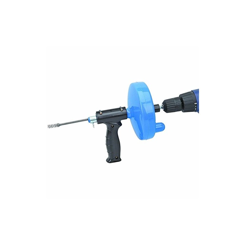 Hand Crank Or Drill Operated Powered Plumbing Drain Cleaner Snake