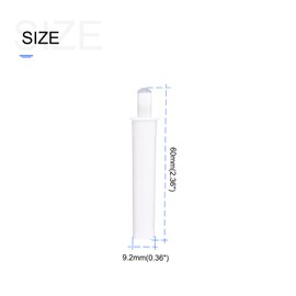 METALLIXITY Damper Buffers Push (2.36"x0.36") 3Pcs, Plastic Cabinet Push Latches Soft Quiet Close - for Door Drawer, Home Decoration, White