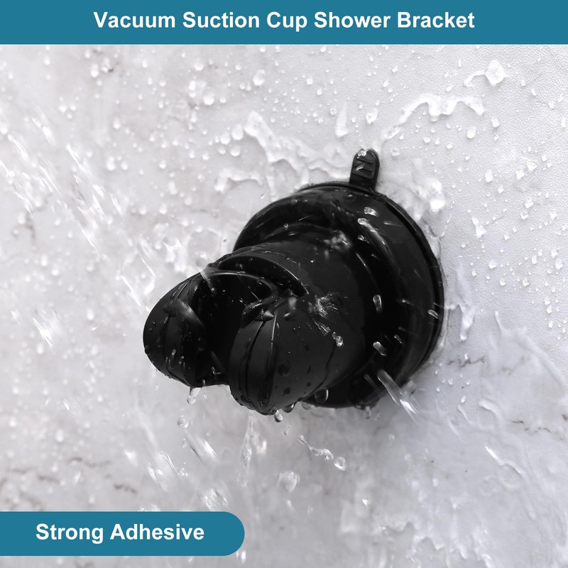 Suction Cup Shower Head Holder, Adjustable Relocatable Shower Handle Wand