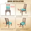 JQinHome Waterproof Dining Chair Seat Covers Set of 2 |