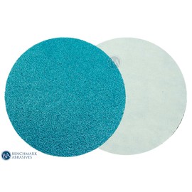 Benchmark Abrasives 8" Premium Zirconia No Hole PSA Discs, Self Adhesive Random Orbital Sander Discs for Sanding Polishing on Metal Wood Fiberglass (10 Pack) - 36 Grit