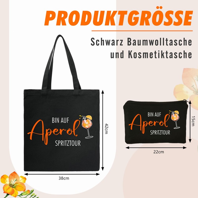 YYSWSAKY Aperol Bag, Ich bin auf Aperol Spritz Tour Bag,