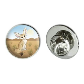 Fennec Fox Metal 0.75" Lapel Hat Pin Tie Tack Pinback