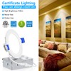 INCARLED 4Inch 3CCT LED Recessed Slim Pot Light with Junction