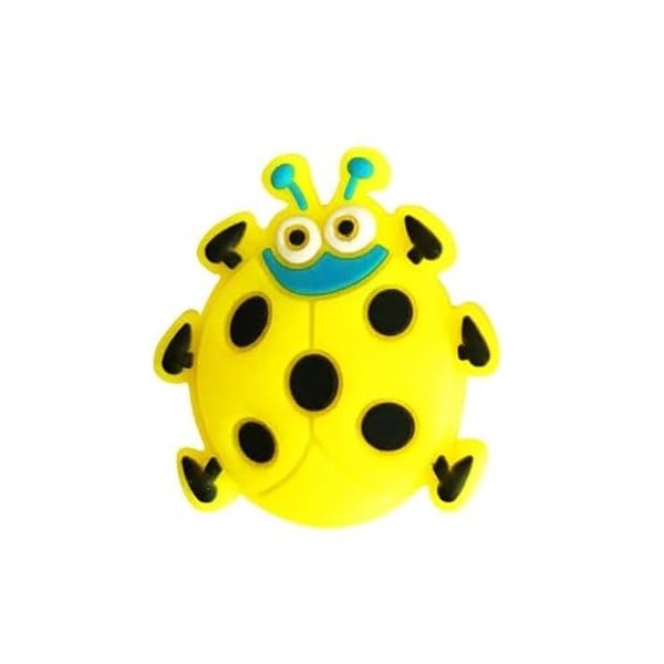 Jinshining Yellow Ladybug Insects Tennis Racket Vibration Dampener Soft Silicon