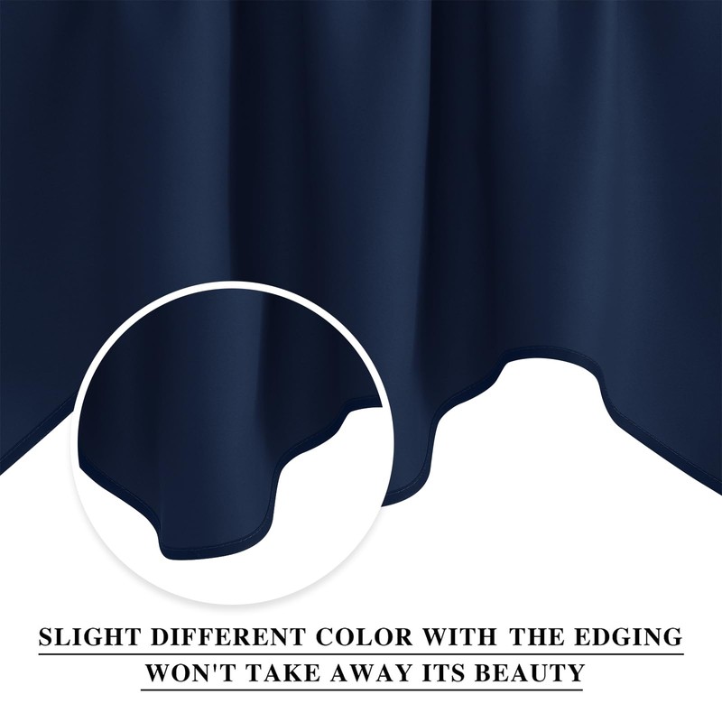 NICETOWN Scalloped Valance Curtain for Bedroom - Thermal Insulated Light