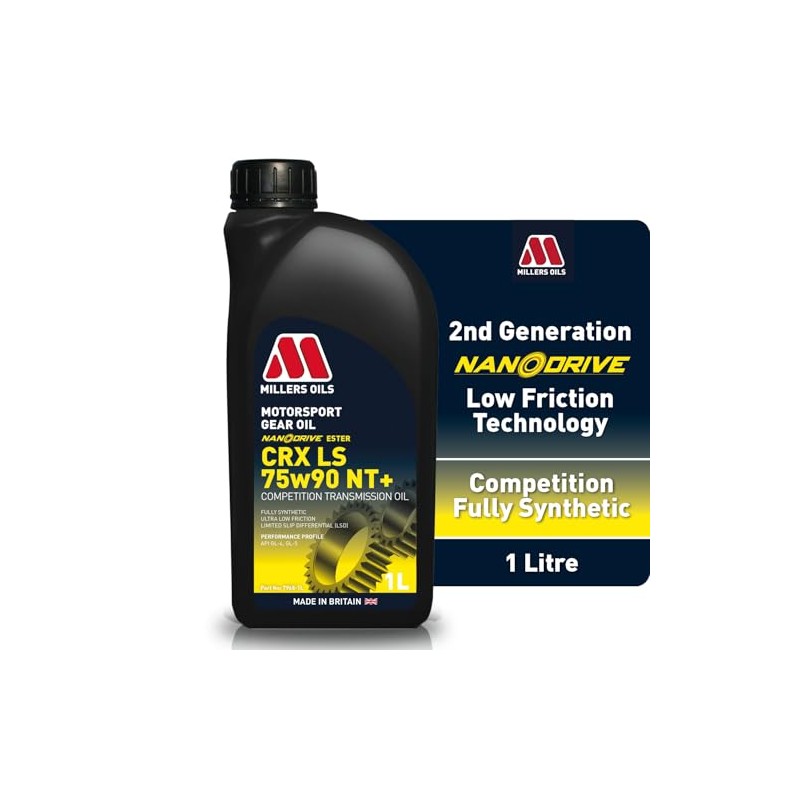 Millers Oils CRX LS 75w90 NT+ - 1 Liter Bottle