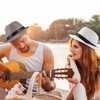 Geebuzz 5 Pack Short Brim Fedora Classic Summer Beach Sun