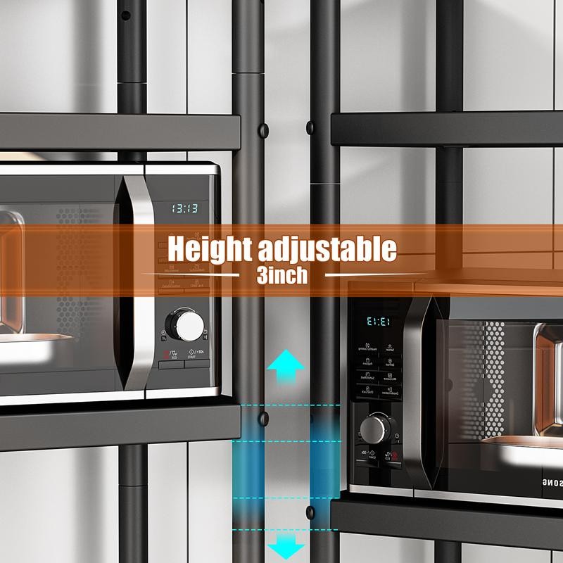 7CODE Heavy Duty Shelving,Metal Utility Storage Racks with Rolling Wheels,