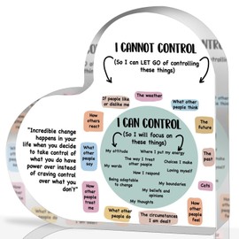 UBLURO Mental Health Things I Can Control Decor, Mindfulness Decor for Therapy Offic...