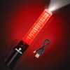 SIMAZO 10 Inch Rechargeable Traffic Wand, Red Traffic Control Baton