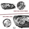 JSBOYAT Halogen Headlight Assembly Replacement for 2010-2014 Volkswagen Golf/GTI/Jetta Wagon/Jetta