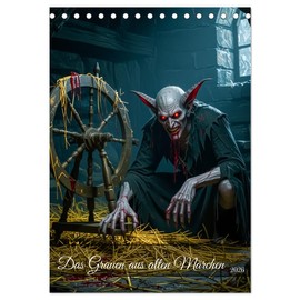 Das Grauen aus alten Märchen (Tischkalender 2026 DIN A5 hoch), CALVENDO Monatskalender: Ein Horror-Kalender mit realistisch gestalteten Märchenmonstern. (CALVENDO Kunst)