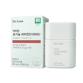 Dr.Lin Organic Vitamin D 1000IU 60 tablets (4) / 닥터린 유기농 비타민D 1000IU 60정 4개