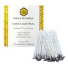 Beesworks 100 Piece Cotton Candle Wick 6" Pre-Waxed for Candle