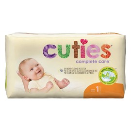 Cuties Complete Care Baby Diaper Size 1 8 to 14 lbs. CDB001 25 Ct