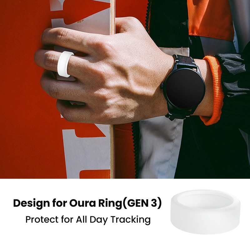 Silicone Case Compatible for Oura Ring Gen3 Protector Cover, Soft