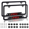 2 Pack Black License Plate Frames for Camaro RS License