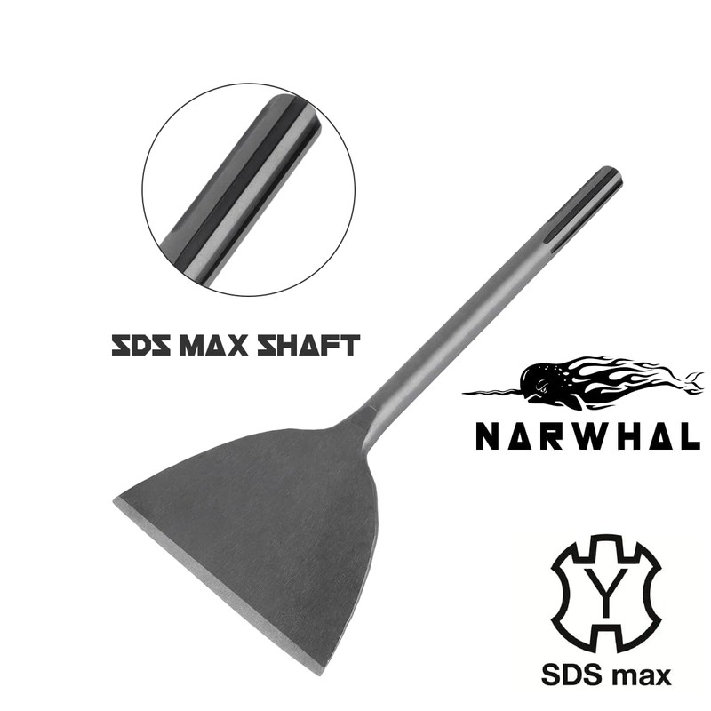 Narwhal SDS Max Chisel Bit (6" Wide x 14" Long